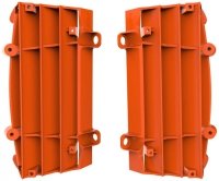 POLISPORT OSŁONY CHŁODNICY KRATKI (KOMPLET) KTM SX/SX-F/EXC/EXC-F '16-'22 KOLOR POMARAŃCZOWY 