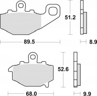 TRW klocki hamulcowe tył Kawasaki Z 1000 SX SX ABS ( 11-) 