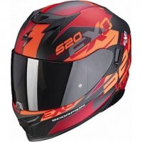 SCORPION KASK EXO-520 AIR COVER MAT BK-RED 