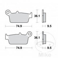 Delta Braking klocki hamulcowe przód KYMCO KB 95-00 F 