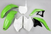 UFO KOMPLET PLASTIKÓW KAWASAKI KXF 250 '07 KOLOR OEM (ZIELONY/BIAŁY) 