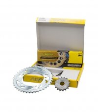 SUNSTAR ZESTAW NAPĘDOWY KAWASAKI KLV 1000 VERSYS 04-05, SUZUKI DL 1000 V-STROM 02-10 PLUS ZŁOTY (17/41/112) (DO 1100CC XW RING) 