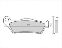 Brenta klocki hamulcowe przód YAMAHA TT 600 R (SPORTKIT) 1994-1997 