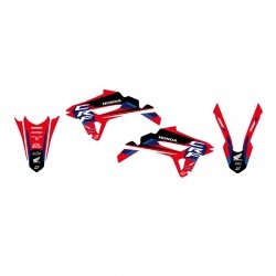 BLACKBIRD KOMPLET NAKLEJEK (OKLEIN) HONDA CRF 250R 22-24, CRF 450R 21-24 DREAM 5 KOLOR CZERWONY CZARNY BIAŁY