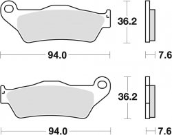 TRW klocki hamulcowe tył Moto Guzzi Sport 8V ABS 1200 (09-14)