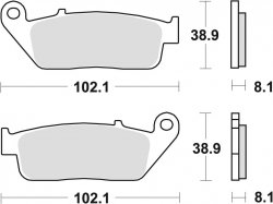 TRW klocki hamulcowe przód Honda NC 700 S ( 12-14)