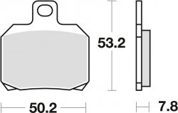  TRW klocki hamulcowe tył Ducati Panigale ABS 1199 (12-14) 