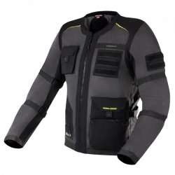 KURTKA TEKSTYLNA REBELHORN BRUTALE DARK GREY/BLACK/FLO YELLOW XL