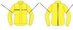 KURTKA PRZECIWDESZCZOWA REBELHORN HORIZON FLUO YELLOW L