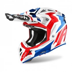 KASK AIROH AVIATOR ACE SWOOP RED/BLUE GLOSS M