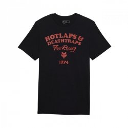 T-SHIRT FOX HOTLAPS PREM BLACK L