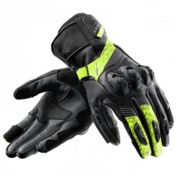 RĘKAWICE SKÓRZANE REBELHORN VIPER BLACK/GREY/FLUO YELLOW XL