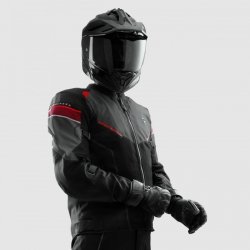 KURTKA TEKSTYLNA REBELHORN HIFLOW V BLACK/GREY/RED L