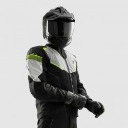 KURTKA TEKSTYLNA REBELHORN HIFLOW V BLACK/GREY/FLUO YELLOW 5XL