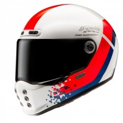 KASK HJC V10 FQ20 RETRO WHITE/RD/BLUE L