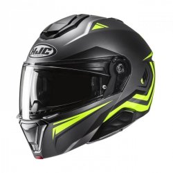 KASK HJC I91 TRICUS BLACK/YELLOW XL