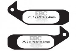 CFA280R - Klocki hamulcowe rowerowe (organiczne wyczynowe) EBC Brakes