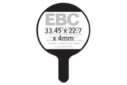 CFA286HH - Klocki hamulcowe rowerowe (spiekane) EBC Brakes