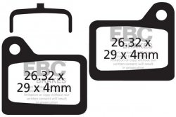CFA329HH - Klocki hamulcowe rowerowe (spiekane) EBC Brakes