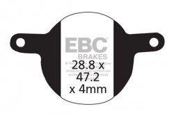 CFA331R - Klocki hamulcowe rowerowe (organiczne wyczynowe) EBC Brakes