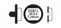CFA365 - Klocki hamulcowe rowerowe (organiczne) EBC Brakes