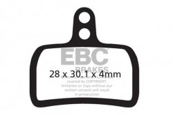 CFA386R - Klocki hamulcowe rowerowe (organiczne wyczynowe) EBC Brakes