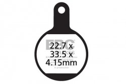 CFA615 - Klocki hamulcowe rowerowe (organiczne) EBC Brakes
