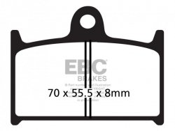 Klocki hamulcowe EBC EPFA145HH Extreme Pro (kpl. na 1 tarcze)