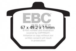 Klocki hamulcowe EBC FA029 (kpl. na 1 tarcze)