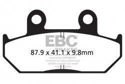 Klocki hamulcowe EBC FA124/2HH wzmacniane (kpl. na 1 tarcze)