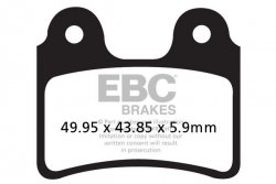Klocki hamulcowe EBC FA303TT (kpl. na 1 tarcze)