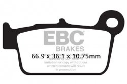 Klocki hamulcowe EBC FA367TT (kpl. na 1 tarcze)