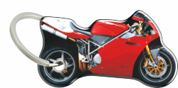 Brelok na klucze ONEDESIGN dwustronny, wypukły PF10P DUCATI