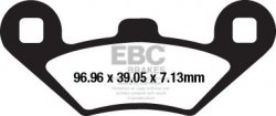 Klocki hamulcowe EBC SFA650HH skuterowe (kpl. na 1 tarcze)