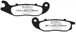 Klocki hamulcowe EBC SFA693 skuterowe (kpl. na 1 tarcze)