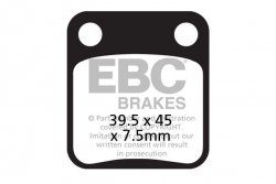 Klocki hamulcowe EBC SFAC054 skuterowe karbonowe (kpl. na 1 tarcze)
