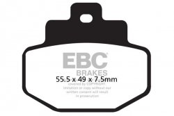 Klocki hamulcowe EBC SFAC321 skuterowe karbonowe (kpl. na 1 tarcze)