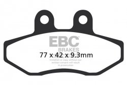 Klocki hamulcowe EBC SFAC393 skuterowe karbonowe (kpl. na 1 tarcze)