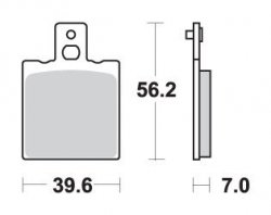 SBS KLOCKI HAMULCOWE KH47 STREET STANDART CERAMIC KOLOR CZARNY