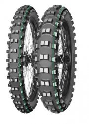 MITAS OPONA 110/100-18 TERRA FORCE-EX SM SUPER LIGHT (TECHNICAL ENDURO) (ZIELONY PASEK) 64R TYŁ TT DOT 03-50/2024 (zamiennik : 7