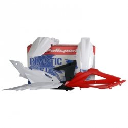 POLISPORT KOMPLET PLASTIKÓW HUSQVARNA TC/FE 09 KOLOR BIAŁO CZARNO CZERWONY OEM