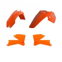 POLISPORT KOMPLET PLASTIKÓW KTM EXC/EXC-F 05-07 KOLOR POMARAŃCZOWY CZARNY OEM