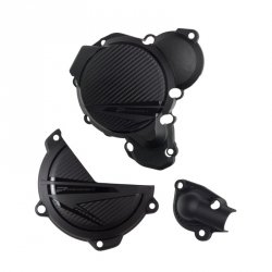 POLISPORT ZESTAW OSŁONA POKRYWY (DEKLA) ALTERNATORA ORAZ OSŁONA POKRYWY SPRZĘGŁA I OSŁONY POMPY WODY KTM SX/XC 250/300 23-25; HU