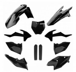POLISPORT KOMPLET PLASTIKÓW (FULL KIT) KTM EXC/EXC-F TPI 17-19 W ZESTAWIE OSŁONA LAMPY (8666800002) I OSŁONY AMORTYZATORÓW (8398