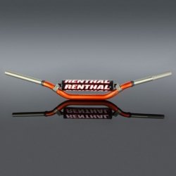 RENTHAL KIEROWNICA 1,1/8 CALA (28,6MM) MX TWINWALL 994 HANDLEBAR ORANGE KTM HIGH PADDED KOLOR POMARAŃCZOWY Z GĄBKĄ