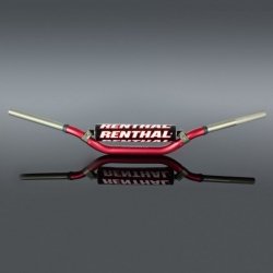 RENTHAL KIEROWNICA 1,1/8 CALA (28,6MM) MX TWINWALL 997 HANDLEBAR RED CR/CRF 04-13 KX/KXF 06-13 PADDED KOLOR CZERWONY Z GĄBKĄ