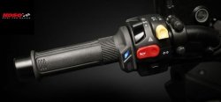 KOSO PREMIUM MANETKI PODGRZEWANE ZE STEROWNIKIEM CALOWE 1-1 1/8 DŁUGOŚĆ - 130MM STEROWNIK ZINTEGROWANY 5 POZIOMÓW GR