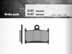 BRENTA KLOCKI HAMULCOWE KH145 / KH236 SPIEK METALICZNY (ZŁOTE) (GSF1200 '96-'00, GSXR750/1100 '88-92, TRIUMPH) (F