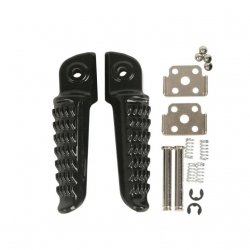 BIKETEC PARTS ZESTAW PODNÓŻKÓW (PODNÓŻKI) PASAŻERA KOMPLETNY Z MOCOWANIAMI KAWASAKI ZX-6R NINJA 98-13, ZX 636 03-06, Z 750 04-12