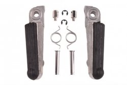 BIKETEC PARTS ZESTAW PODNÓŻKÓW (PODNÓŻKI) KIEROWCY KOMPLETNY Z MOCOWANIAMI HONDA CBR 250 86-94, NSR 250 85-96, VFR 400 87-92, (Z